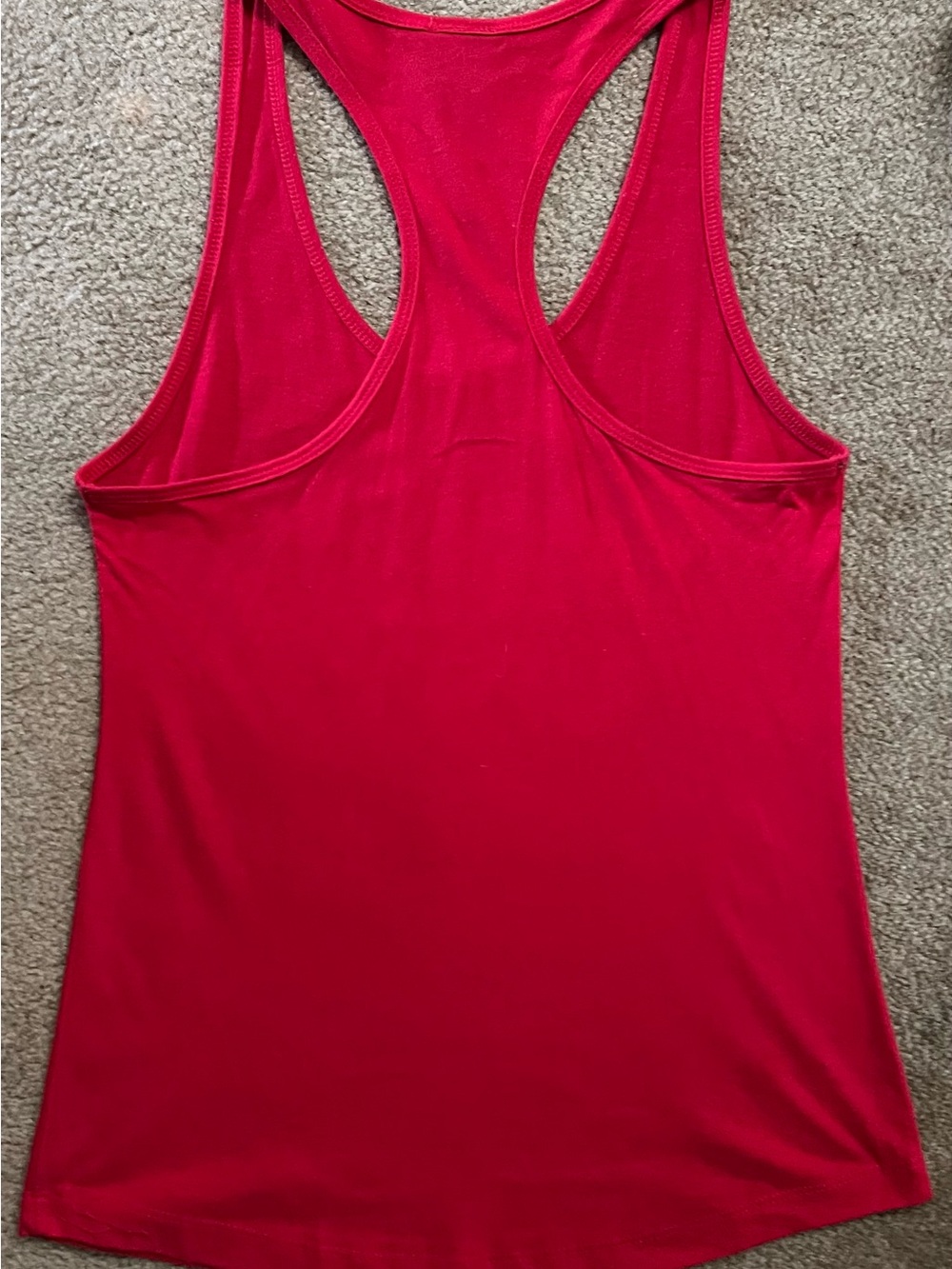 Cartel Ink Women's Red Graphic Racerback Tank - 'Made the Naughty List' - Picture 2 of 5